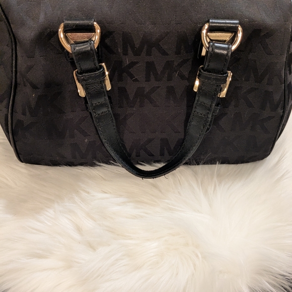 Michael Kors Black Handbag with Gold Accents - Picture 2 of 3